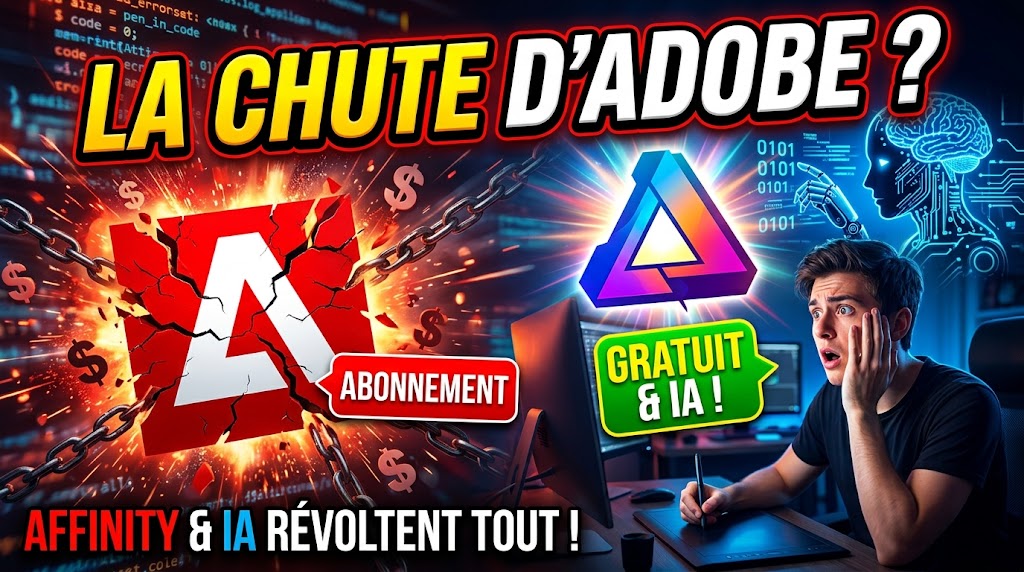 Pourquoi le monde de la création se rebelle contre Adobe : entre abonnements pièges, offensive gratuite d&rsquo;Affinity et clones créés par l&rsquo;IA