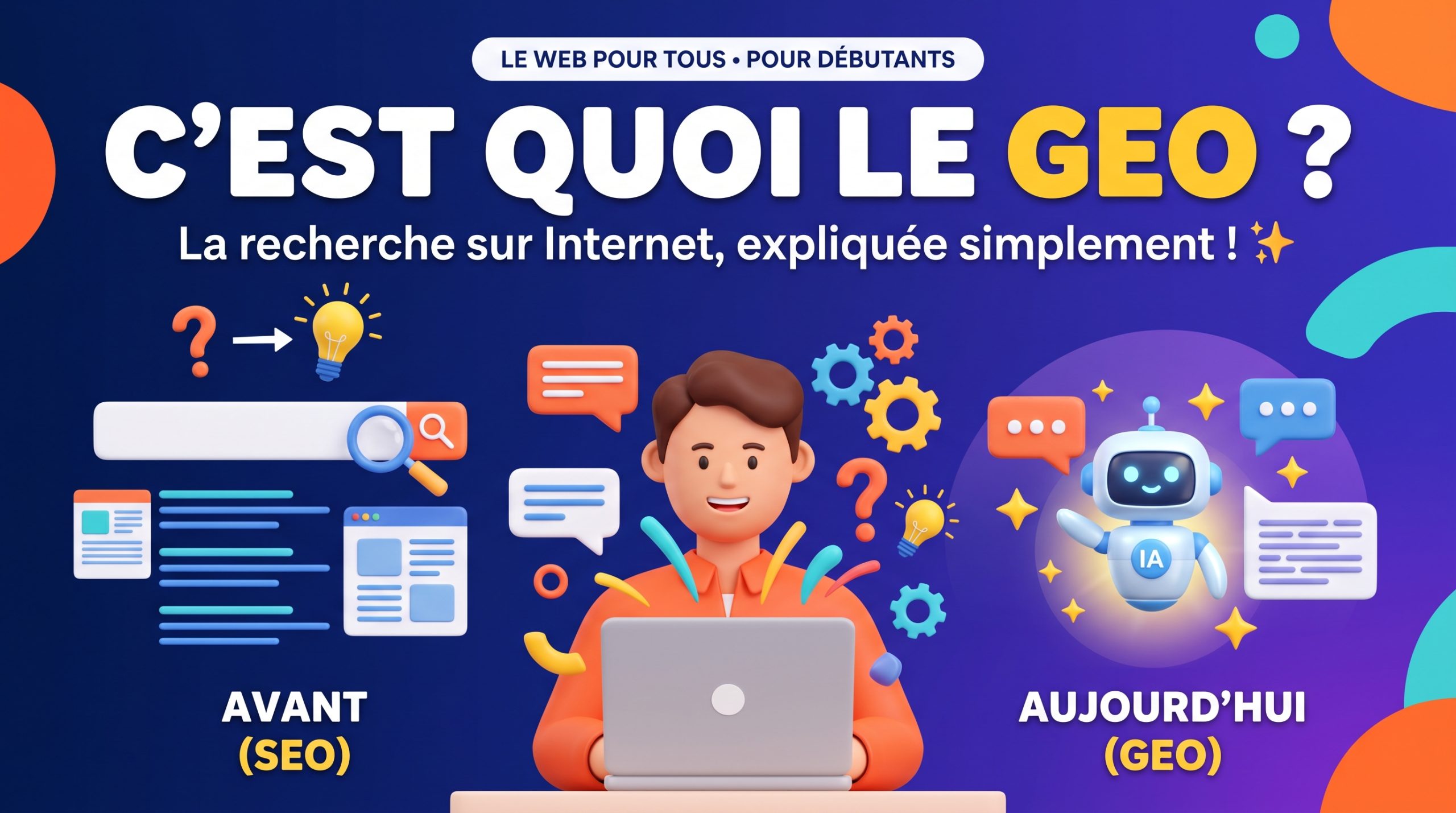 C&rsquo;est quoi le GEO ? Comprendre simplement la nouvelle façon d&rsquo;être visible sur Internet